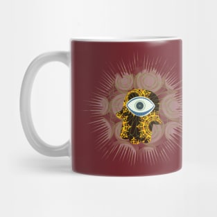 hamsa expel the evil eye Mug